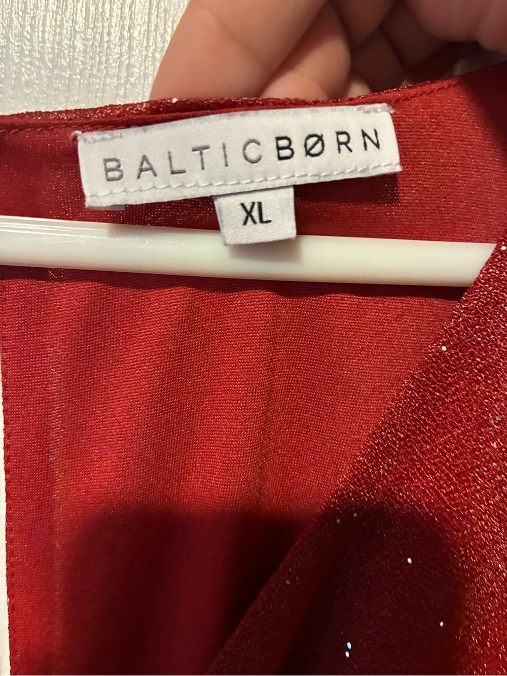 Baltic Born Rust Red Maxi Dress with Subtle Sparkle - Picture 2 of 3